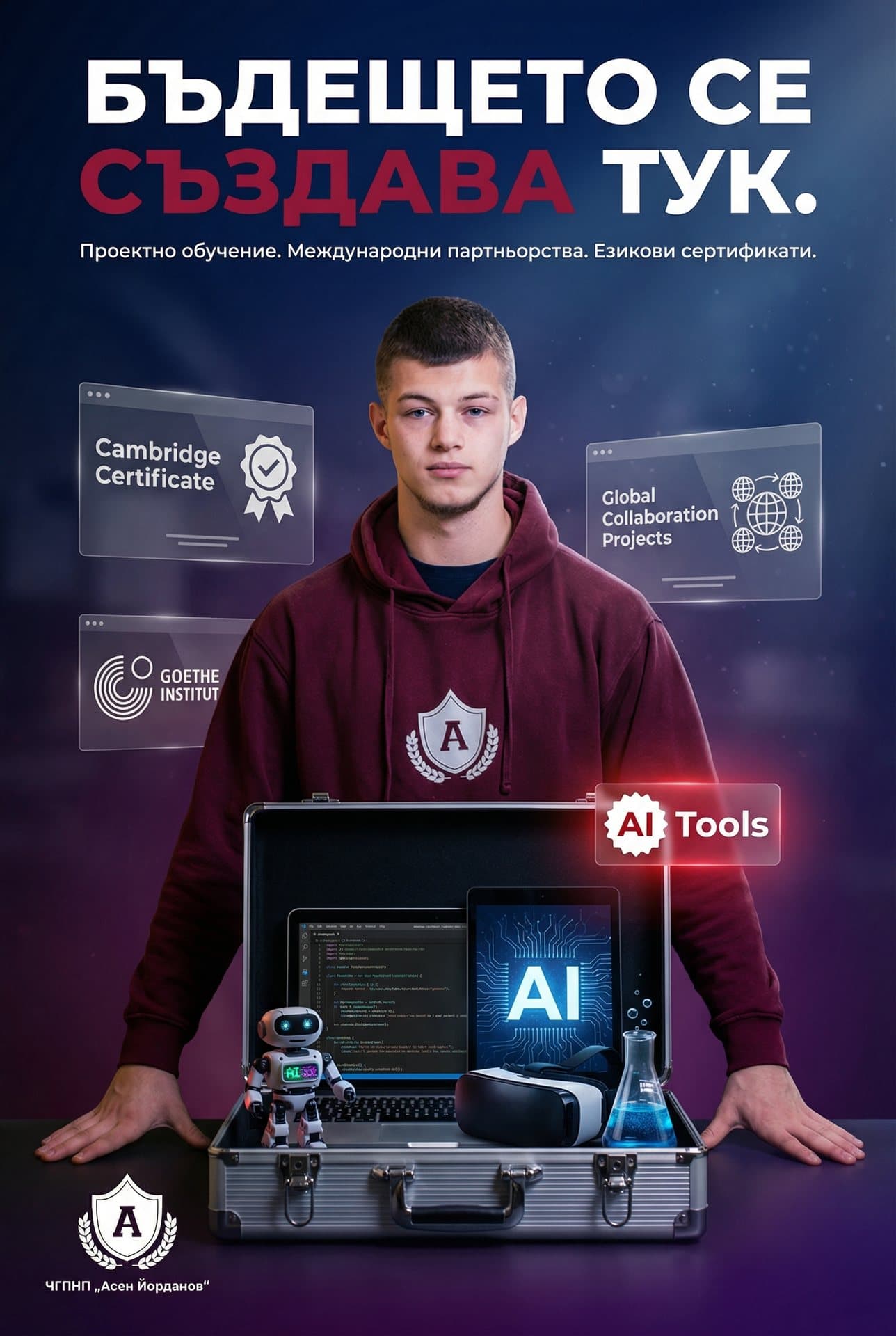 Бъдещето се създава тук - гимназия